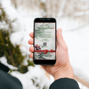 digitaalinen joulukortti on helppo lähettää